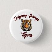 Dripping Springs Tigers School Spirit Pin 缶バッジ (正面)
