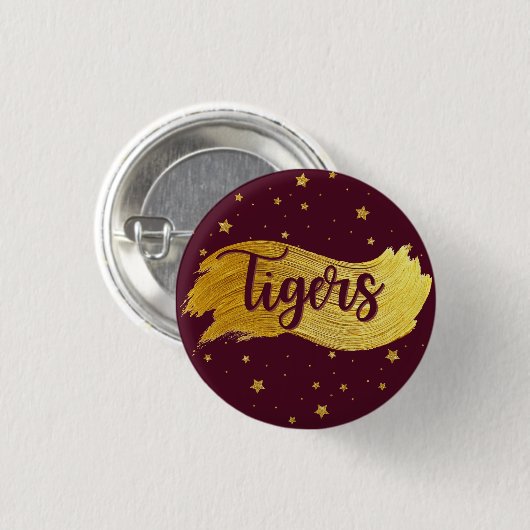 Dripping Springs Tigers Spirit Button 缶バッジ (正面&裏面)