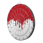 Dripping Tomato Red & White Dartboard ダーツボード (正面右)