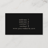 drips金ゴールドピアニスト音楽の名刺 名刺 (裏面)