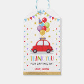 Drive By Baby Shower誕生日検疫ありがとうございました ギフトタグ (正面)