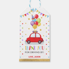 Drive By Baby Shower誕生日検疫ありがとうございました ギフトタグ