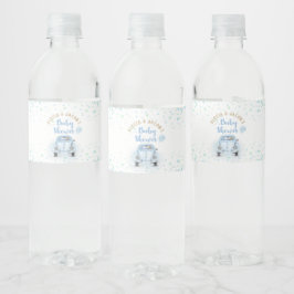 Drive By Boy Baby Shower金ゴールドBlue Car Favorites ペットボトルラベル