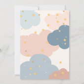 Drive By "Fly By" Stork Boy Girl Twins Baby Shower 招待状 (裏面)