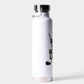 Drive Far Gossip Later Gold Typography ウォーターボトル (右面)
