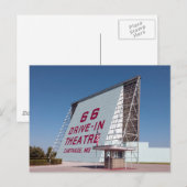Drive In Theater, Route 66, Carthage, Missouri ポストカード (正面/裏面)
