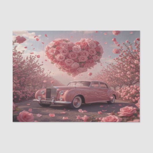 Drive into romance! This nostalgic and dreamy  薄葉紙 (正面)