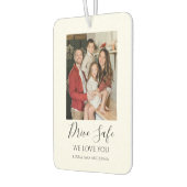 Drive Safe Custom Photo Car カーエアーフレッシュナー (左)