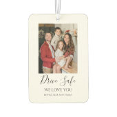 Drive Safe Custom Photo Car カーエアーフレッシュナー (裏面)