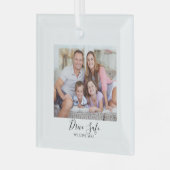 Drive Safe Custom Photo Car ガラスオーナメント (正面左)