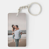 drive safe cute heart love back photo car キーホルダー (裏面)