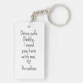 Drive Safe Daddy Happy Father's day写真 キーホルダー (裏面)