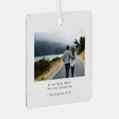 Drive Safe Philippians 4:13 Christian Photo Car メタルオーナメント (正面右)