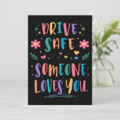 Drive safe someone loves you 招待状 (スタンド正面)