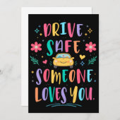 Drive safe someone loves you 招待状 (正面/裏面)