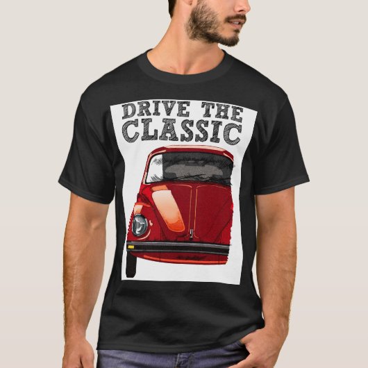 drive the classic-vw beetle tシャツ (正面)