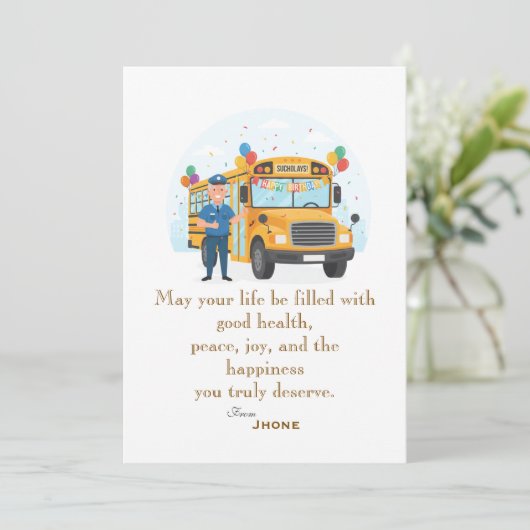 Driver's birthday カード (スタンド正面)