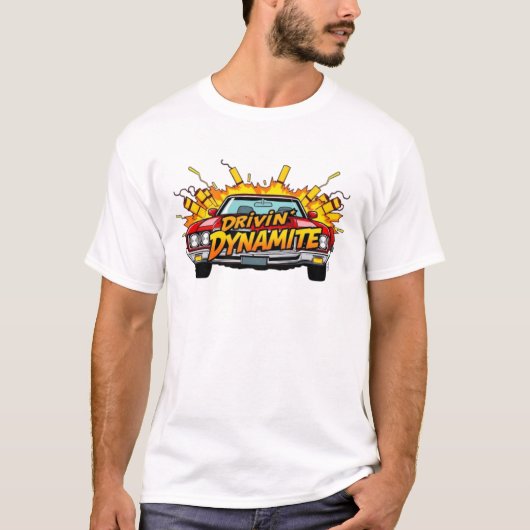 Drivin' Dynamite 1970 Oldsmobile 442 Tシャツ (正面)