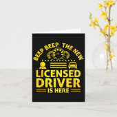 Driving License Ped New Driver Permit Driving Scho カード (黄色い花)