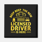 Driving License Ped New Driver Permit Driving Scho マグネット (正面)