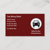 Driving School Business Card 名刺 (正面)