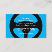 Driving school logo business card template 名刺 (裏面)