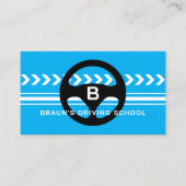 Driving school logo business card template 名刺 (正面)