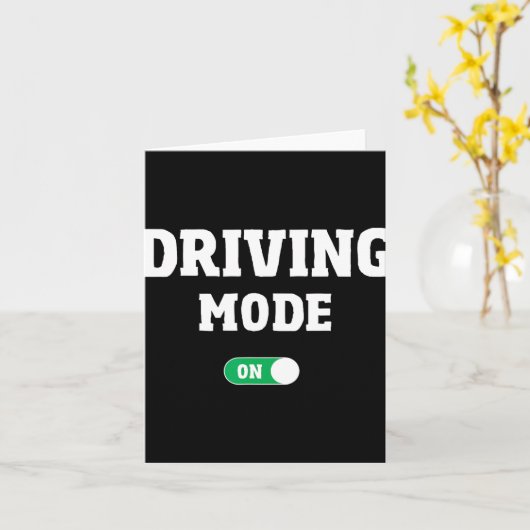 Driving School Test - Funny Driver's License Drivi カード (黄色い花)