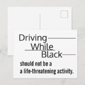 Driving While Blackはがき ポストカード (正面/裏面)