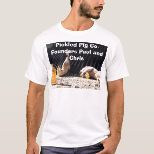 DrkPigsの漬物のブタの共同出資者ポールおよびクリス Tシャツ