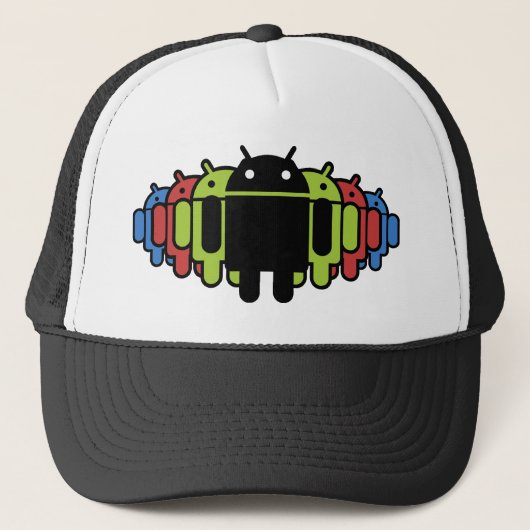Droidの多色のな軍隊 キャップ (正面)