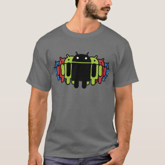 Droidの多色のな軍隊 Tシャツ