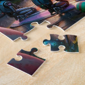 Droid Easter Celebration Sci-Fi for Space Lovers ジグソーパズル (側面)