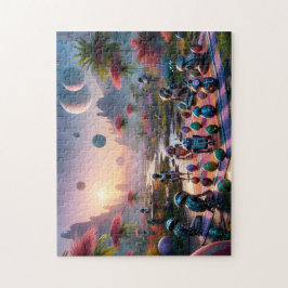 Droid Easter Celebration Sci-Fi for Space Lovers ジグソーパズル