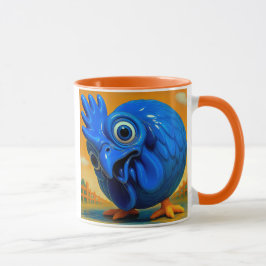 Drôle de poule bleue マグカップ
