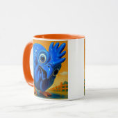 Drôle de poule bleue マグカップ (正面左)