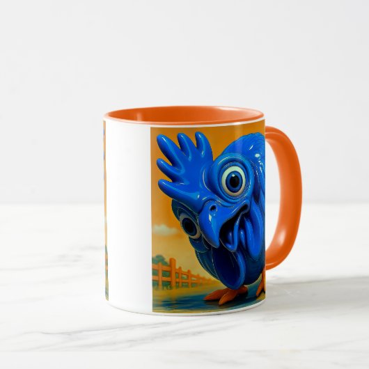 Drôle de poule bleue マグカップ (正面右)