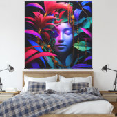 Drömlik Natur och Mystik – Surrealistisk Konst  キャンバスプリント (インサイチュ (寝室))