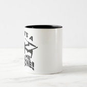 Droneパイロット小UAVリモートパイロットグラフィック ツートーンマグカップ (中央)