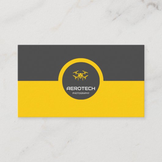 Drone名刺のモダンプロフェッショナル 名刺 (正面)