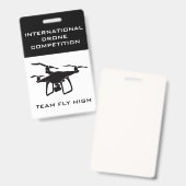 Drone Competition Nameタグバッジ バッジ (正面＆裏面)