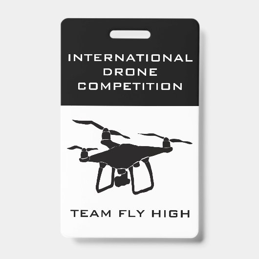 Drone Competition Nameタグバッジ バッジ (正面)