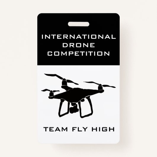 Drone Competition Nameタグバッジ バッジ (正面)
