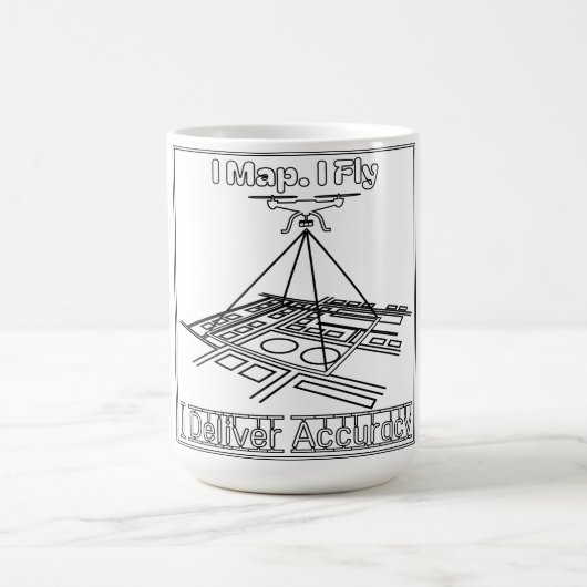 Drone Mapper Mug コーヒーマグカップ (中央)