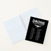 Drone Phonetic Alphabet – Black Graph Notebook ノートブック (内部)