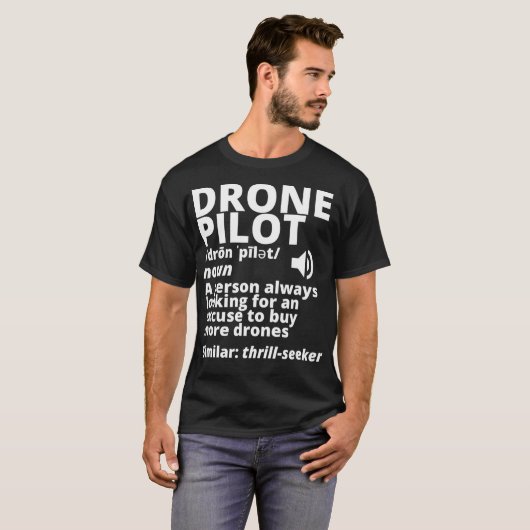 Drone Pilot Definition FunnyExpensive Tシャツ (正面フル)