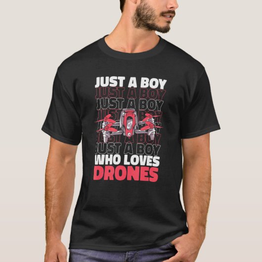 Drone Pilot Quadcopter UAV Tシャツ (正面)
