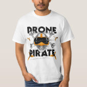 Drone pirate quad freestyle FPV quadrocopter Tシャツ (正面)