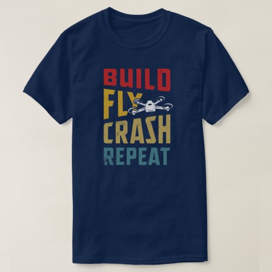 Drone s For Men Kids FPV Pilot Multicopter Boy Tシャツ (デザイン正面)
