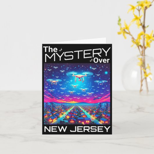 Drones New Jersey The Mystery Over New Jersey Funn カード (黄色い花)